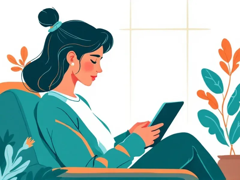 Vector illustration of person using mobile device for ADHD treatment solutions
